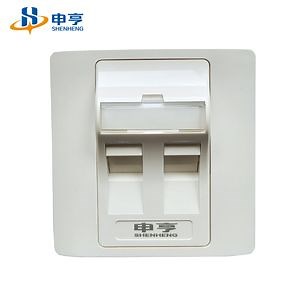 [Hot Item] 2 Port Face Plate Modular Data Keystoneplate Faceplate RJ45 Face Plate