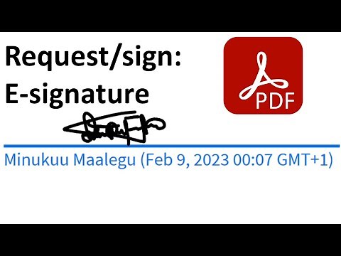 How to request E-signature or sign a PDF using Adobe Acrobat