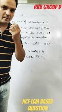 learn to solve this HCF LCM based question ❓🤔#sscmaths#rrbgroupd#ssc#mathtricks#maths#learn#hcf#lcm