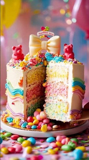 🎁 Surprise Cake EXPLODES with Candy! 🍬✨ The Most Fun Birthday Cake Ever
