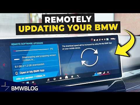 Download and Install a BMW Remote Software Upgrade via iDrive and My BMW App