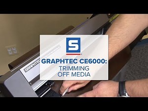 Graphtec CE6000 Trimming Off Media