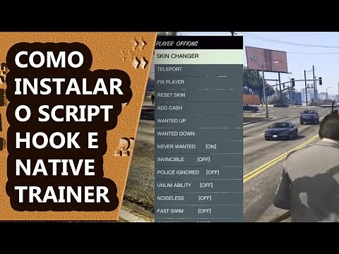 COMO INSTALAR O SCRIPT HOOK V E NATIVE TRAINER