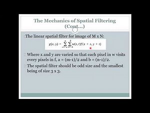 Lecture 5 Spatial Filtering