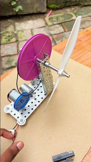 High Speed Dc Motor And Pulley To Start 2-Wing Drone Propeller • Dc Motor