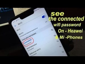 How To Show WiFi Passwords In Huawei/Honor devices