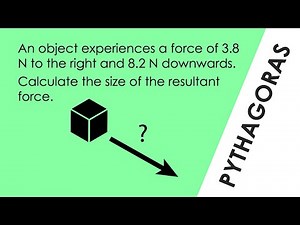 Pythagoras and Forces - WORKED EXAMPLE - GCSE Physics