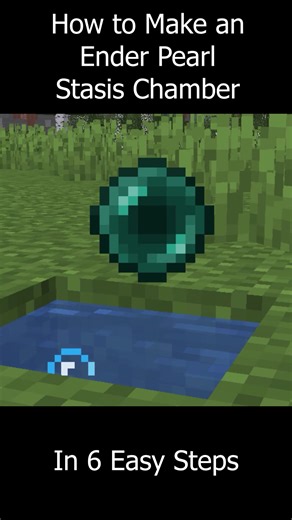 How to Make Ender Pearl Stasis Chamber in Minecraft | Tutorial