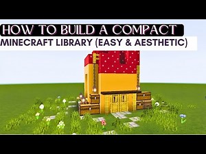 How to Build a Compact Minecraft Library (Easy & Aesthetic)