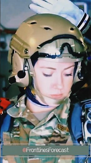 US Female Parachutist Jumps With Style From High Skies