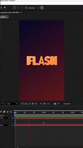 Create FLASH Text Effect in 60 Seconds | After Effects Tutorial
