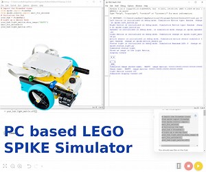 Unofficial PC Based LEGO SPIKE Simulator in Python Environment