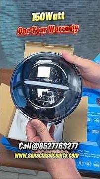 ⚡1 Year Warranty 150W Headlight 🔥 | 7 Inch LED With DRL + High/Low Beam #headlightmodifified #shorts