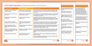 EYFS Maths Skills Progression: Comparing Numbers and Quantities