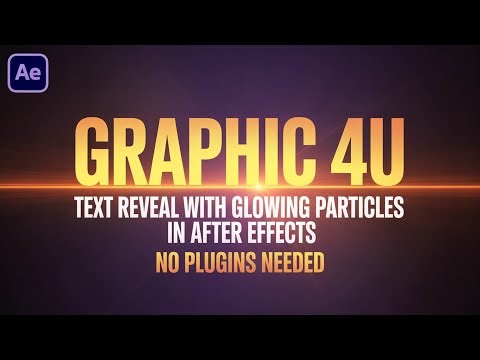 Text Reveal with Glowing Particles in After Effects – No Plugins Needed