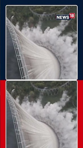 Footage Showed A Demolished Nuclear Cooling Tower Crashing Down After A Planned Implosion | N18S