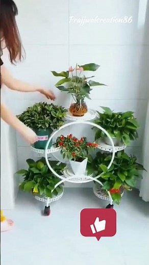Trendy Plant Pot stand metal 🌼|flower vase stand designs #flowerstand #potstand #homedecor #metal