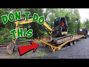 Excavator 101-Loading And Unloading To Trailer