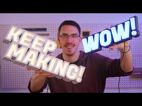 3D Printed LED Marquee Letters