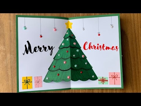 DIY 3D Pop Up Christmas Card 🎄 | Easy Christmas Tree Card Tutorial