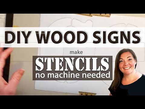 DIY Wood Signs | Stencil | No Machine Needed