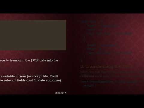 Visualizing Medications with a Scatter Plot in Chart.js