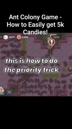 Ant Colony Game Endless Mode Trick How to Easily get 5K candies