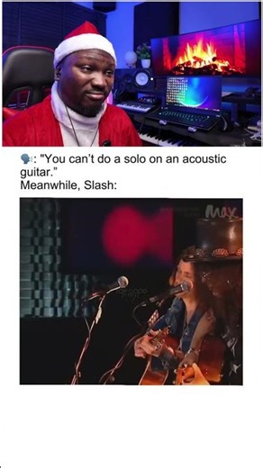 Slash Solos On Acoustic Guitar