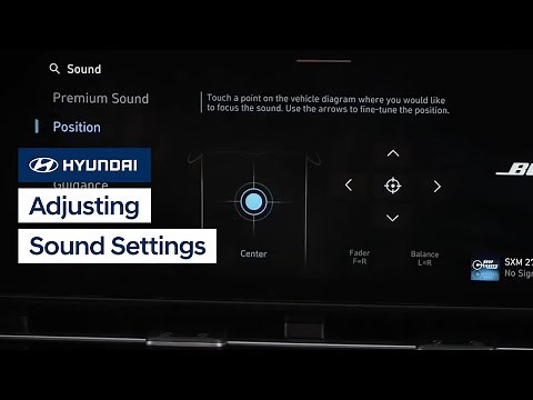 Adjusting Sound Settings | Hyundai