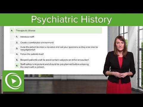 Psychiatric History: The Clinical Interview – Psychiatry | Lecturio