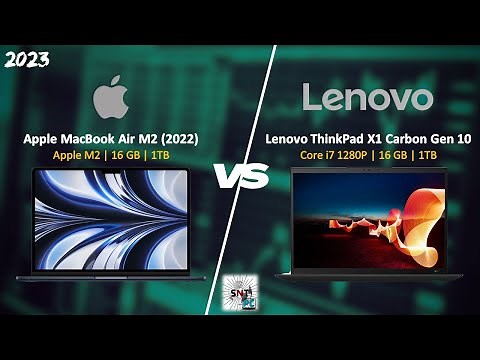 Apple MacBook Air M2 vs Lenovo ThinkPad X1 Carbon