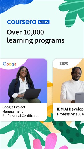 Expert-led programs. Job-ready certificates. 10,000 ways to grow. Unlock unlimited access today for 25% off. | Coursera