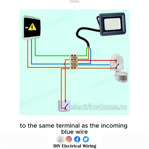 3.6K views · 17 reactions | How to connect a motion sensor (PIR sensor) | DIY Electrical Wiring | Facebook