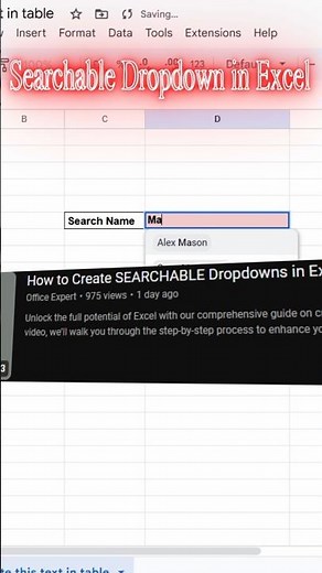 Create a Searchable Dropdown in Google Sheets (Step-by-Step Tutorial!)