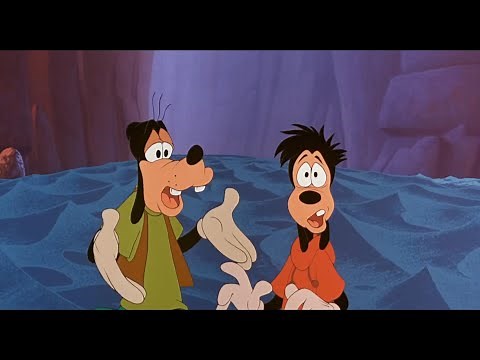 A Goofy Movie (1995) Max Goof saves his Dad " Goofy " from The Waterfall in the Colorado River Scene
