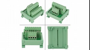Terminal Blocks Module, 2 in 8 Out DIN Rail and Panel Mounting Power Distribution Module Breakout Board
