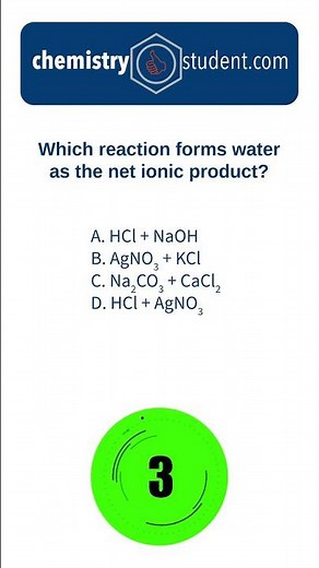 Which Reaction Forms Water? 💧 (Net Ionic)