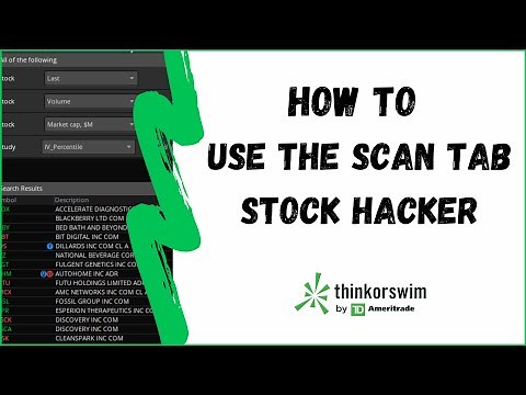 How To Scan for Stocks | Stock Hacker | ThinkorSwim