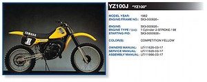 Yamaha Dirt Bike Engine Serial Number Lookup