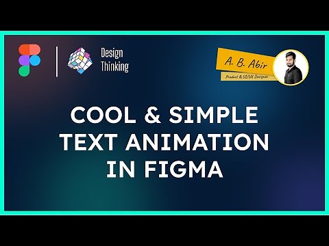 Simple Figma Text Animation | Text Animation Using Figma Smart Animate