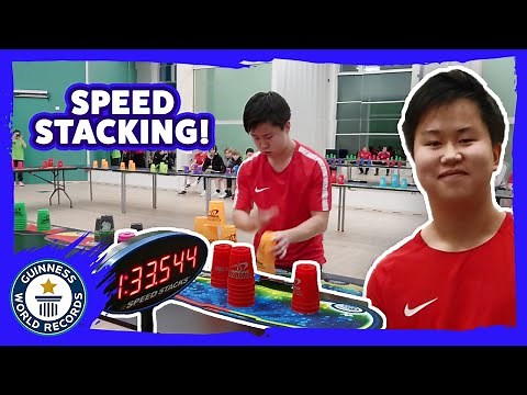 The Speed Stacking King! - Guinness World Records