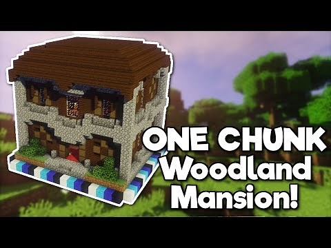 Minecraft: Woodland Mansion in ONE CHUNK! [Tutorial]