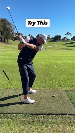 A Simple Drill to Reduce Steepness #golfswing #golftips