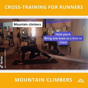 Up your running game with our cross-training workouts!  Follow along as Coach Jess demonstrates the proper way to execute mountain climbers. | Gone For a Run Virtual Race Series | Facebook