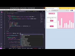How to make a Sorting Visualizer with #HTML, CSS and #Javascript | Bubble, Selection and Quick Sorts