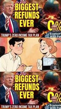Part#1 biggest REFUNDS EVER? Trump Floats ZERO Income Tax+ Tariff Revenue