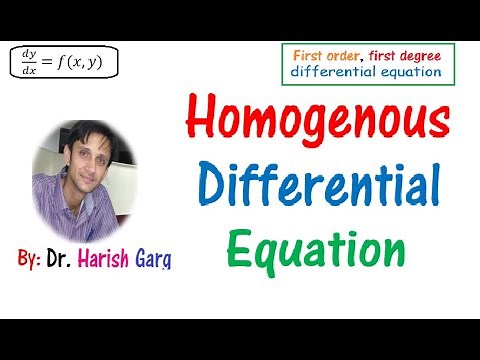 Homogenous Differential Equation