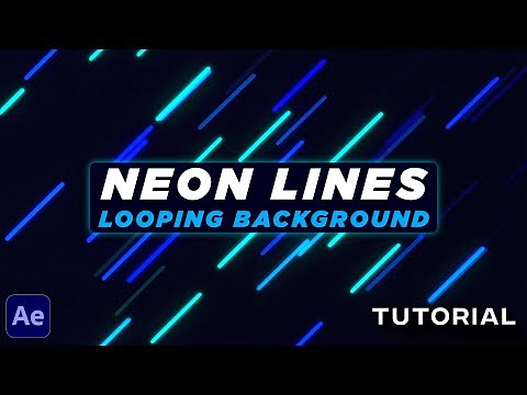 Neon Lines Looping Background | After Effects Tutorial | Trapcode Particular Plugin