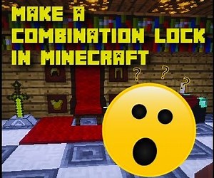 Combination Lock in Vanilla Minecraft
