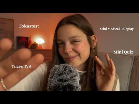 ASMR | Microphone Test ✨ (Focus test, trigger, medical roleplay, eyes closed)